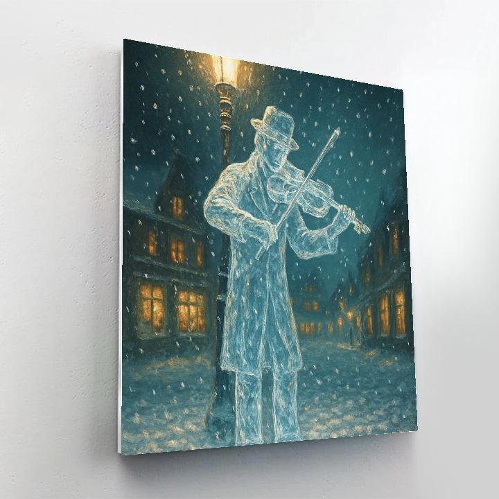 Icicle Violin Serenade Number painting