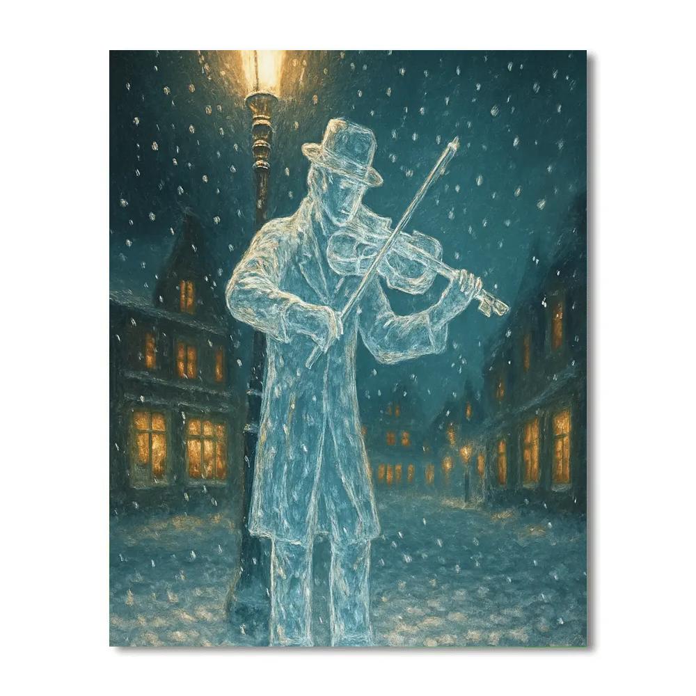 Icicle Violin Serenade Number painting