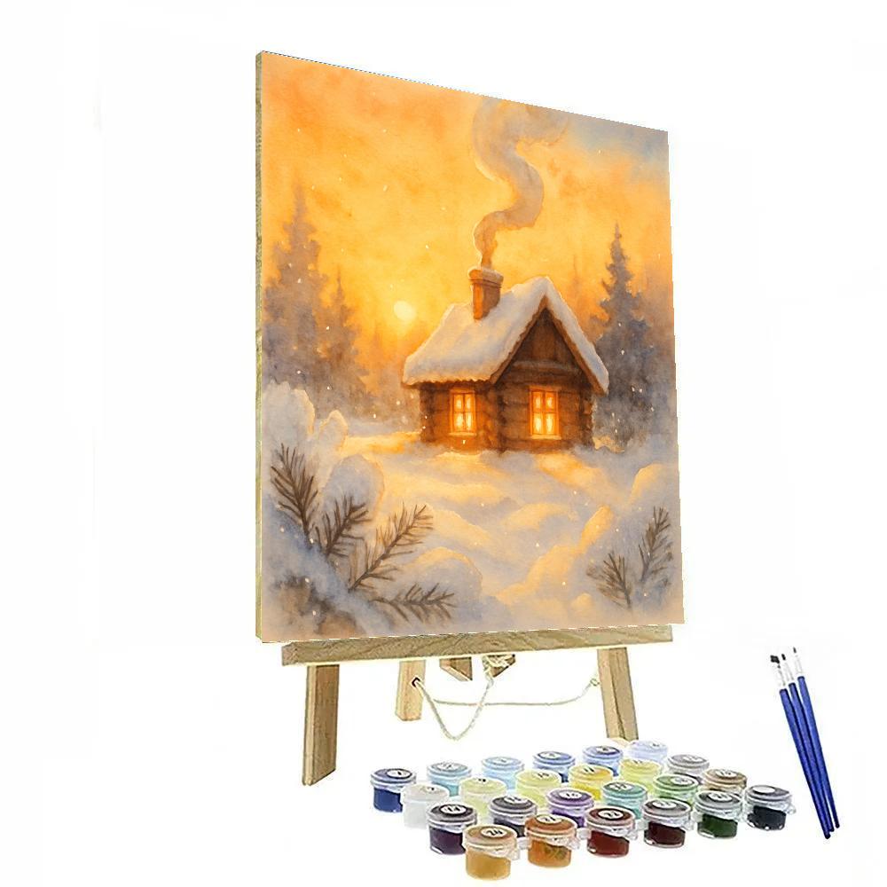 Cinnamon Cabin Sunrise paint by color