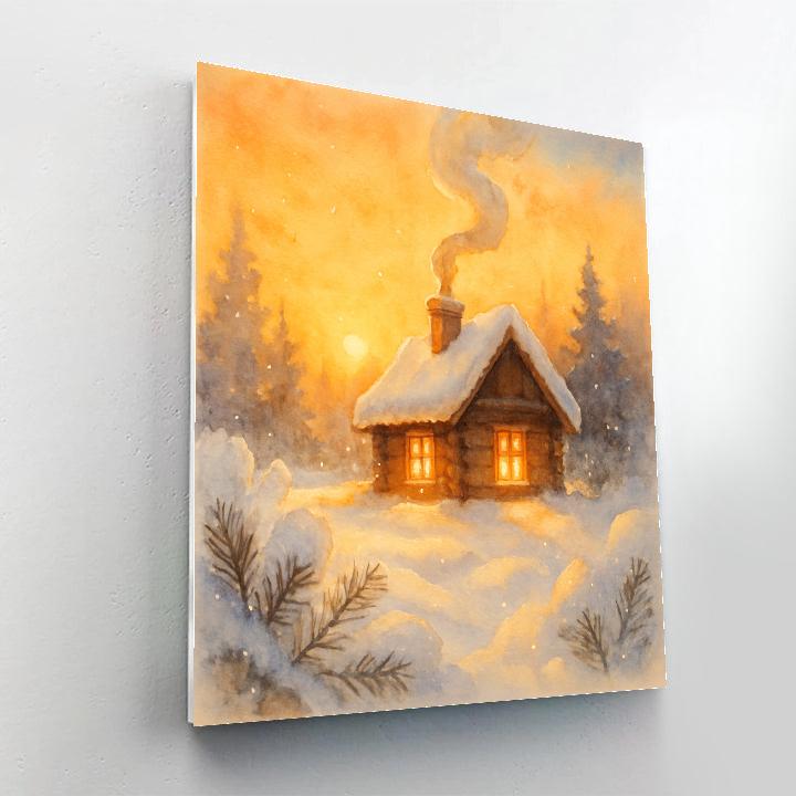 Cinnamon Cabin Sunrise paint by color