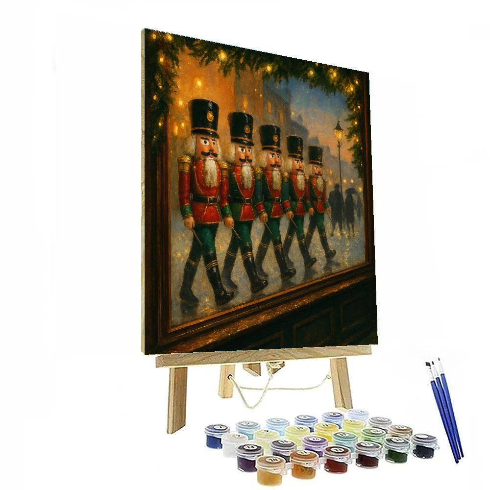 Nutcracker Workshop Window Parade Paint by numbers art