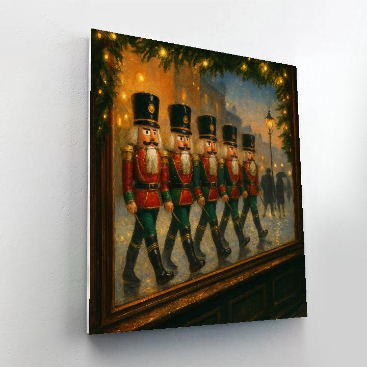 Nutcracker Workshop Window Parade Paint by numbers art