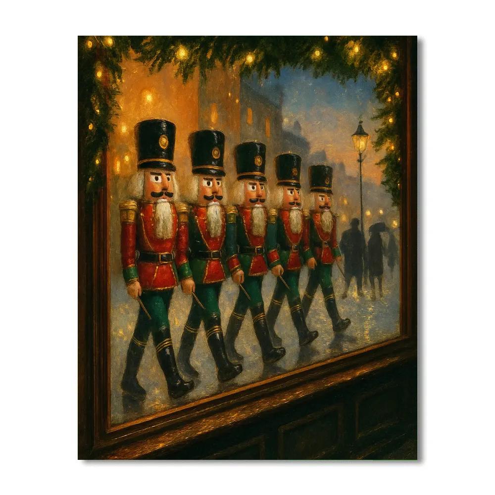 Nutcracker Workshop Window Parade Paint by numbers art