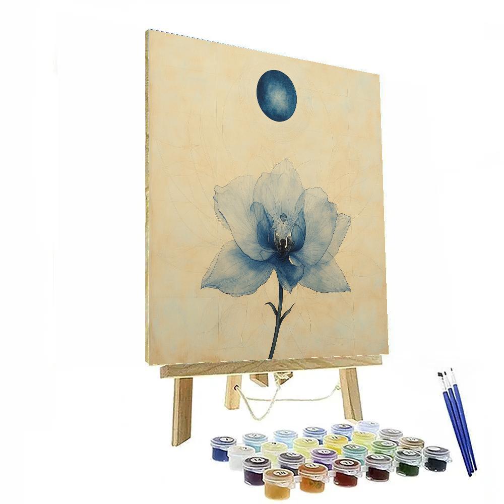 Leonardo Da Vinci Inspired Eclipse Orchid Study paint by number