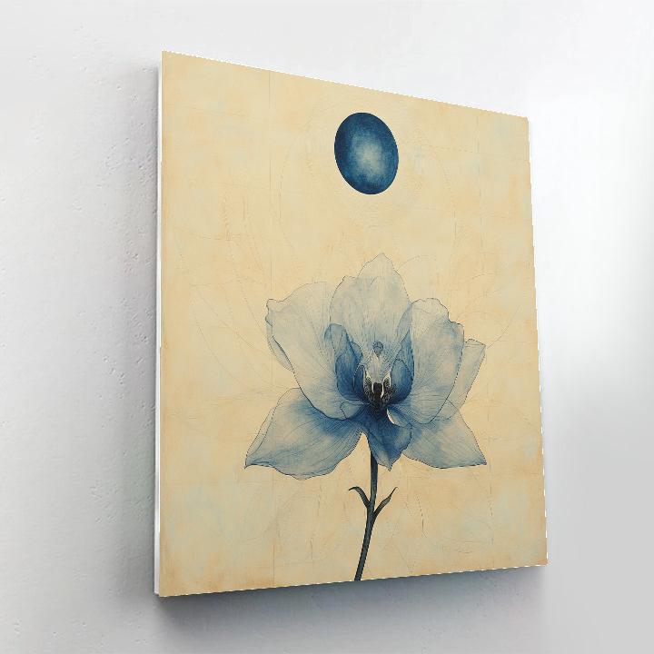 Leonardo Da Vinci Inspired Eclipse Orchid Study paint by number