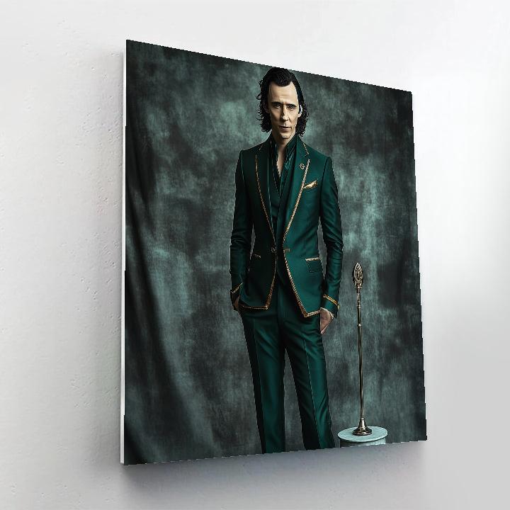 Tom Hiddleston Crowned In Quiet Mischief Paint by numbers kits