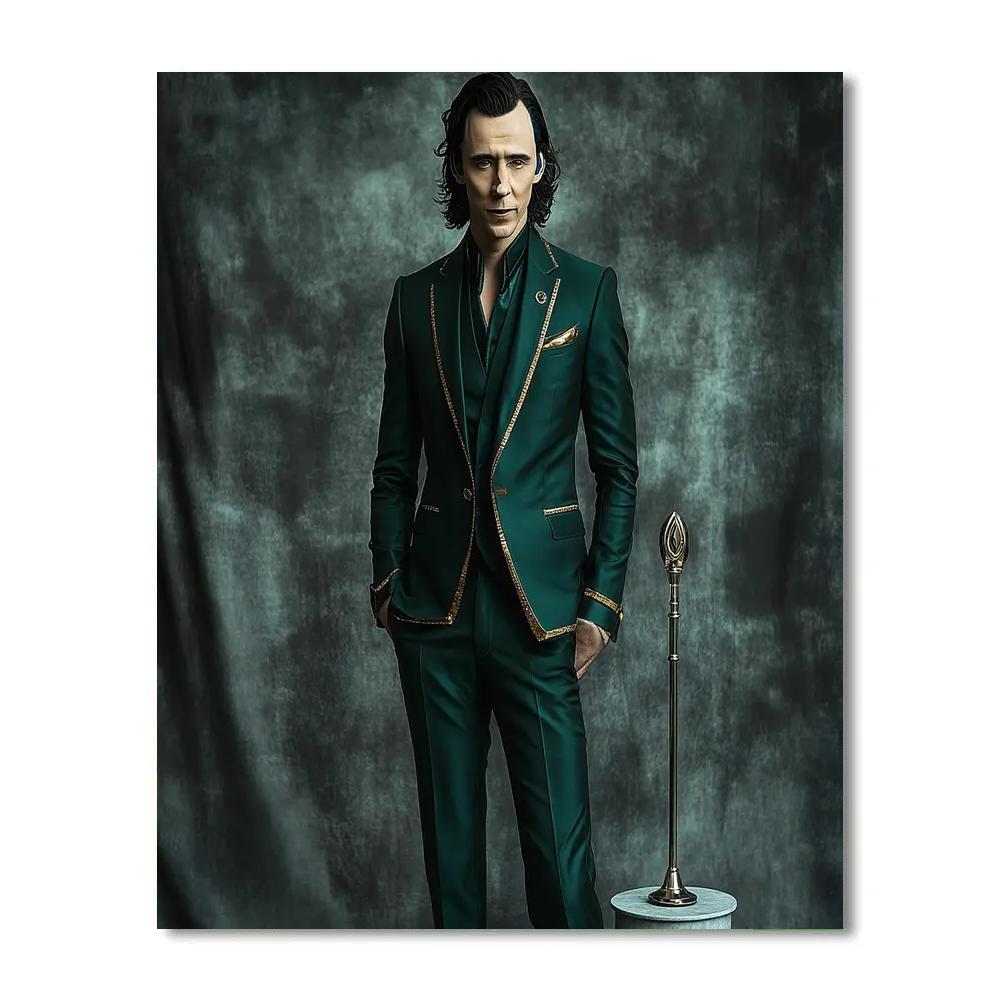 Tom Hiddleston Crowned In Quiet Mischief Paint by numbers kits