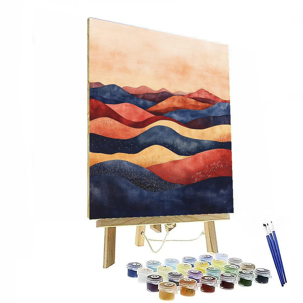 Paul Klee Inspired Chromatic Tidal Lullaby paint by numbers