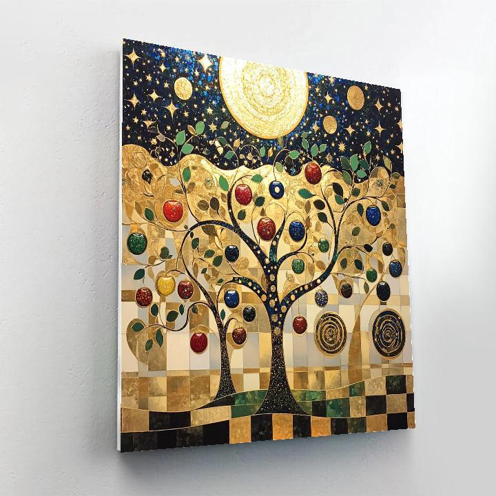 Gustav Klimt Inspired Aureate Constellation Orchard Paint by numbers kits
