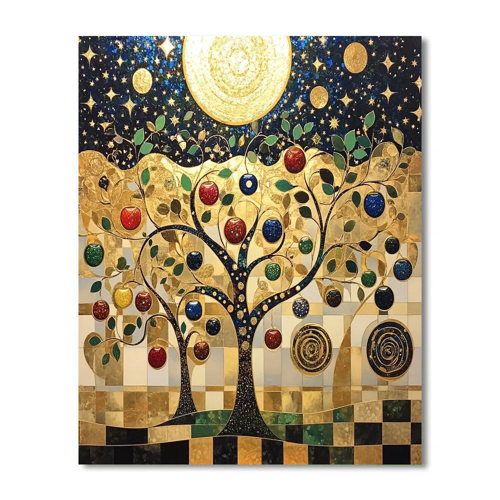 Gustav Klimt Inspired Aureate Constellation Orchard Paint by numbers kits