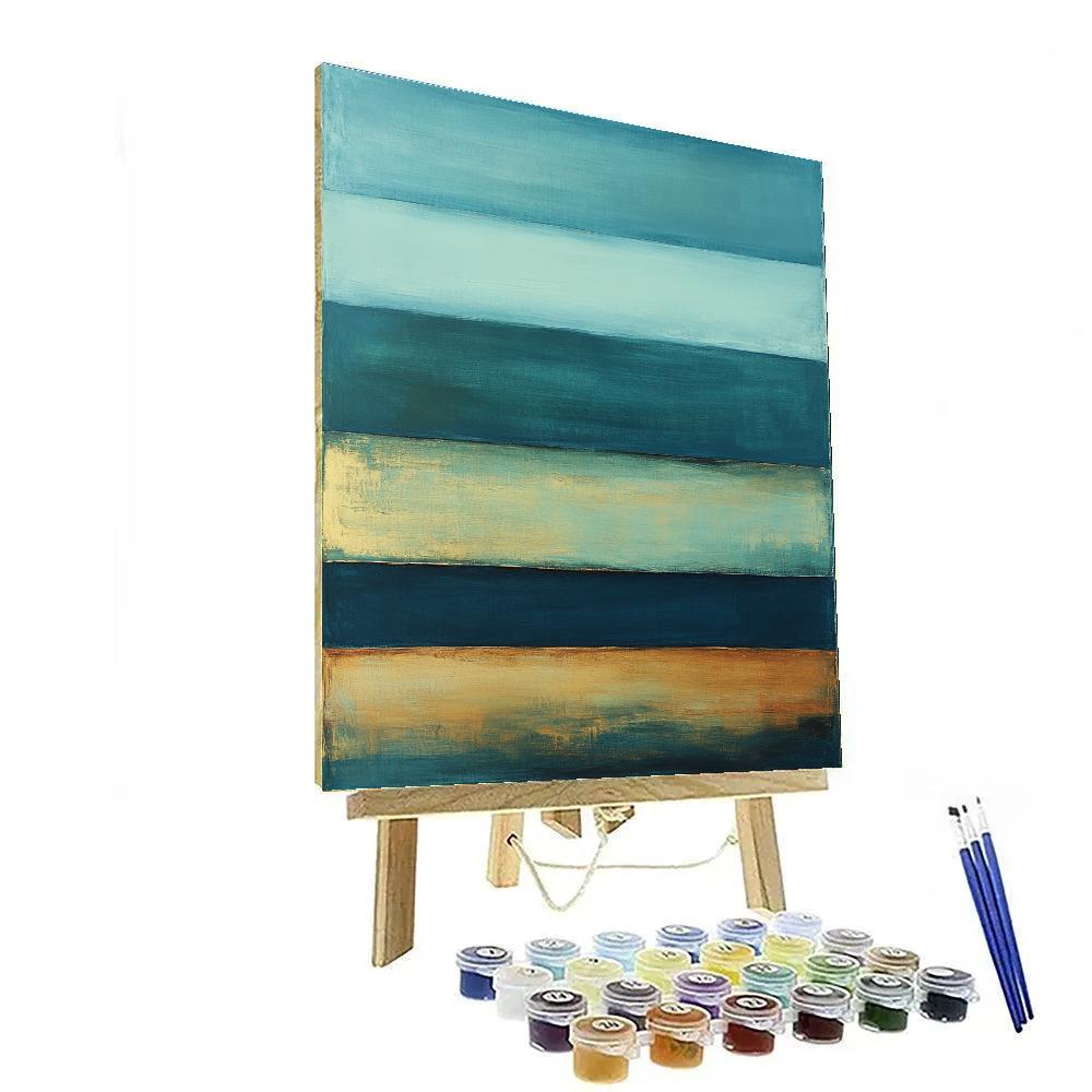 Mark Rothko Inspired Nebula Lullaby In Slow Time paint by numbers