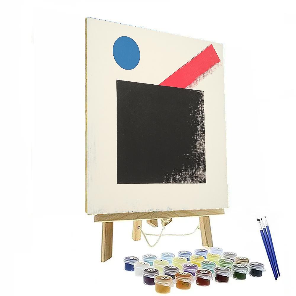 Kazimir Malevich Inspired Event Horizon Silence Number painting