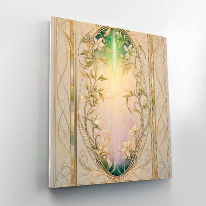 Alphonse Mucha Inspired Aurora Chloris Lattice paint by number