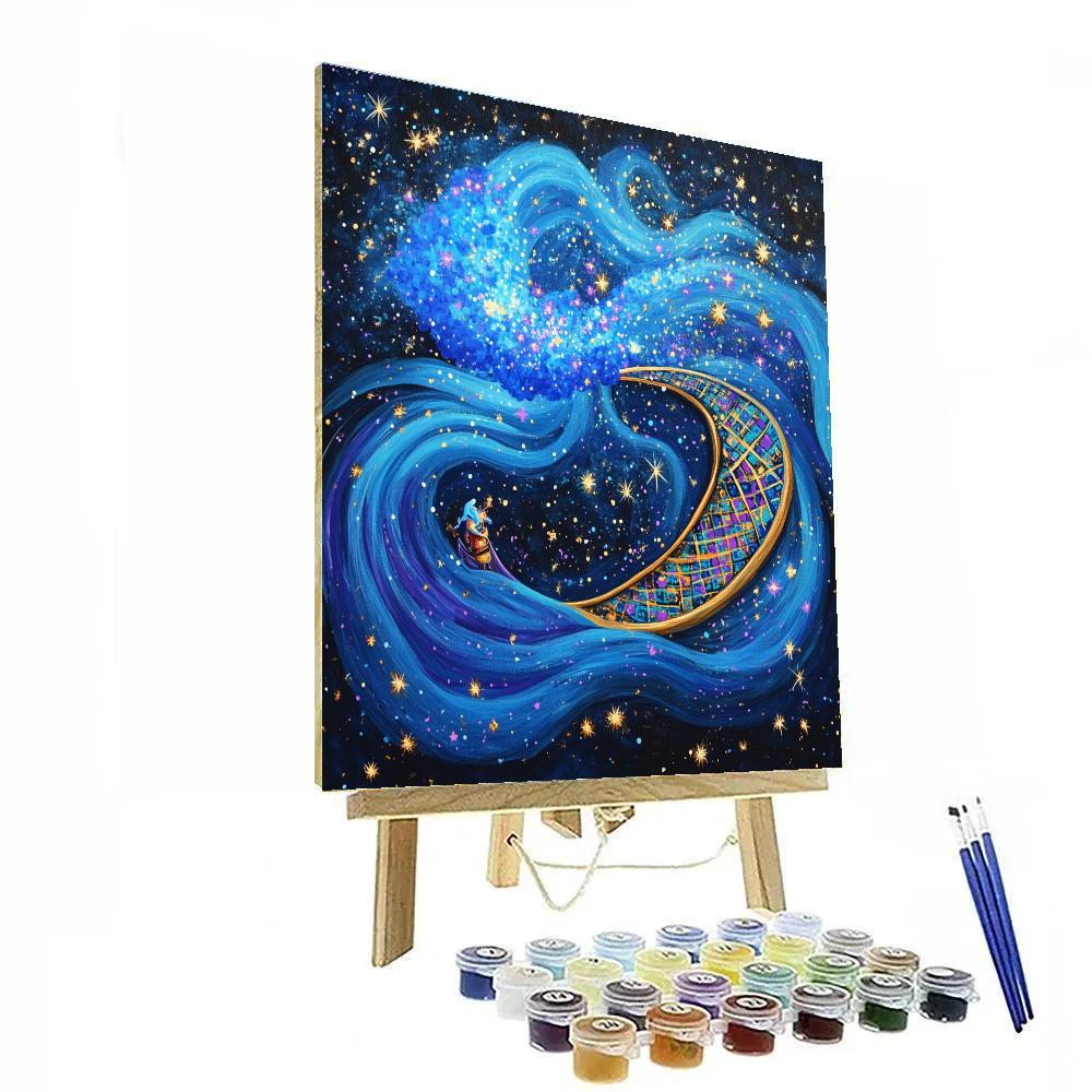 Genie Cosmic Carpet Trick Disney Inspired Numbered painting kits