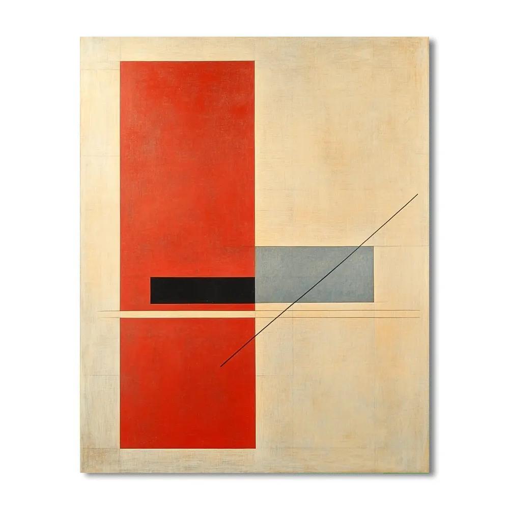 Kazimir Malevich Inspired Lagrange Point Equilibrium Numbered painting kits