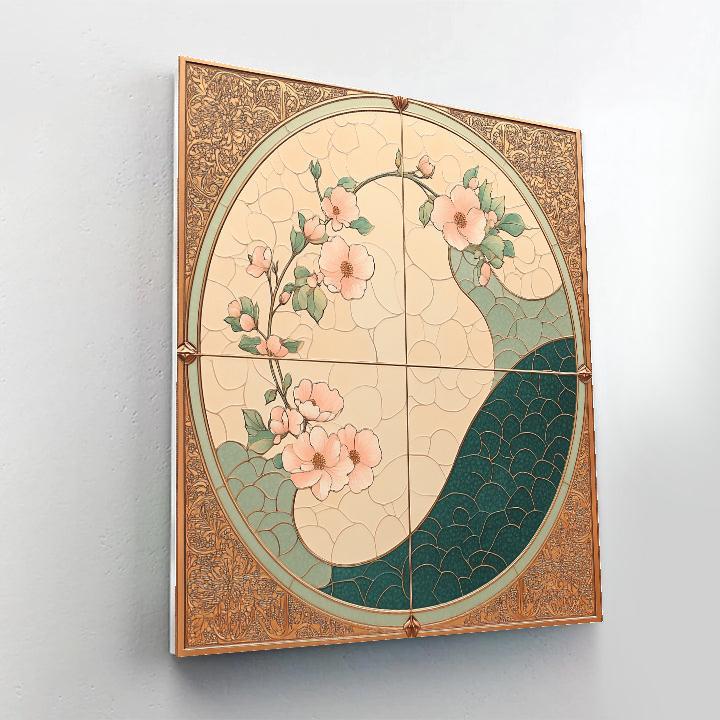 Alphonse Mucha Inspired Equinox Harmonic Rosette DIY paint by numbers