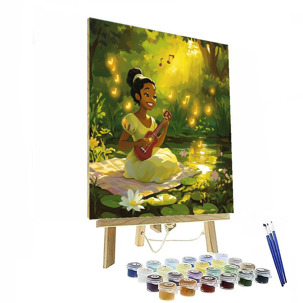Tiana Garden Jazz Picnic Disney Inspired Paint by numbers kits