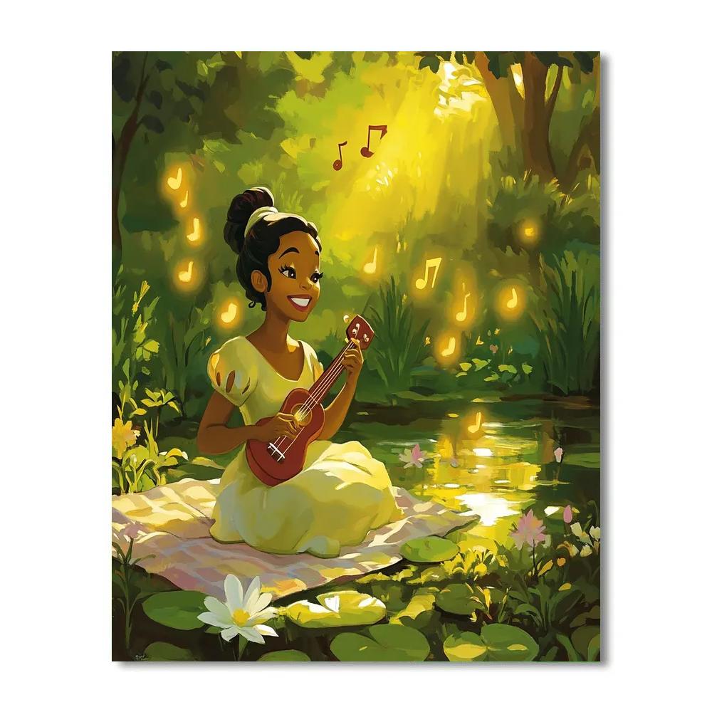 Tiana Garden Jazz Picnic Disney Inspired Paint by numbers kits