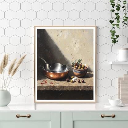 Diego Velázquez Inspired Nebula Kitchen Copper And Clay paint by color