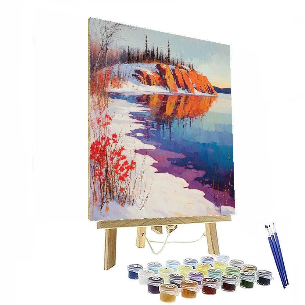 A.Y. Jackson Inspired Equinox Thaw On Northern Lake Painting by numbers kit