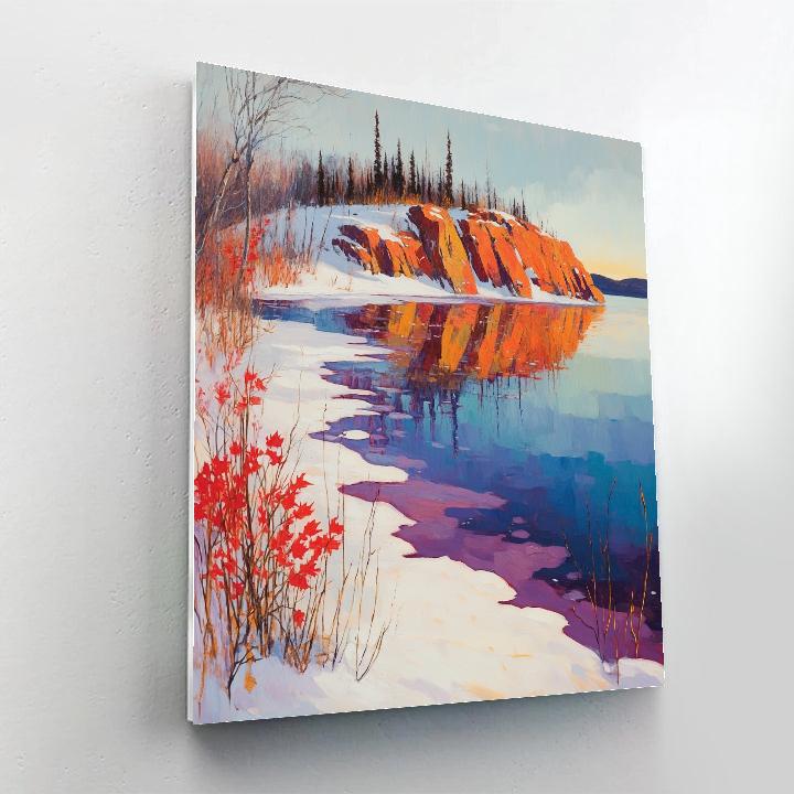 A.Y. Jackson Inspired Equinox Thaw On Northern Lake Painting by numbers kit