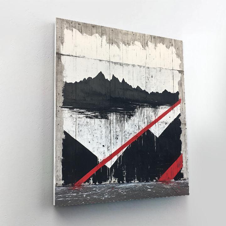 Banksy Inspired Melting Horizon DIY paint by numbers