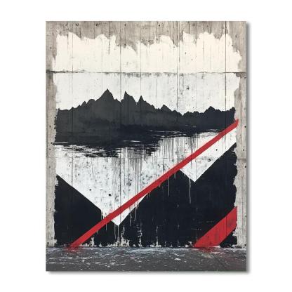 Banksy Inspired Melting Horizon DIY paint by numbers