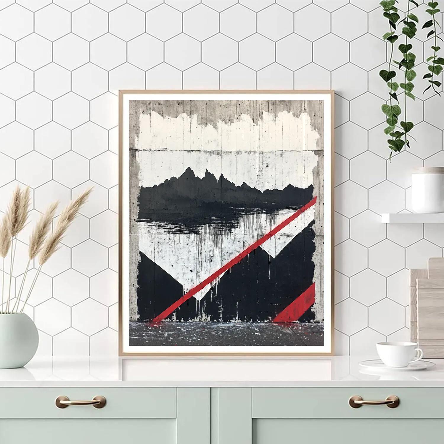 Banksy Inspired Melting Horizon DIY paint by numbers