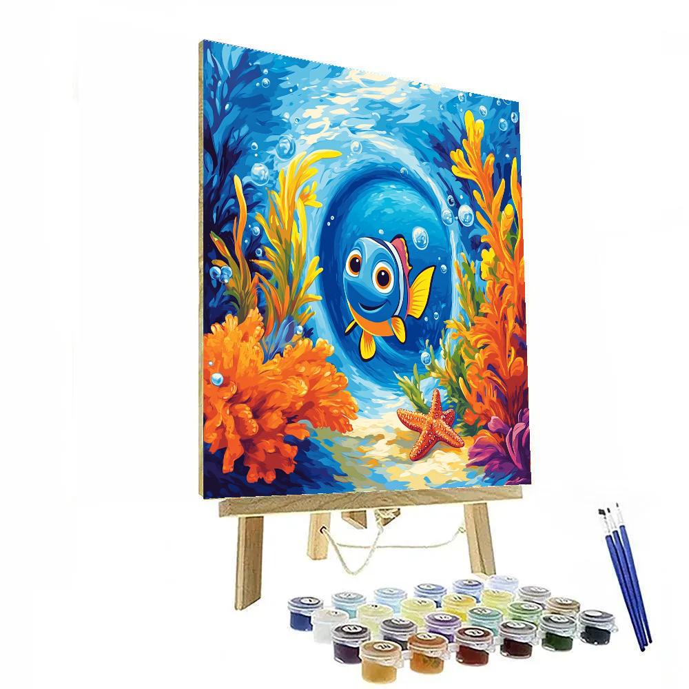 Dory Coral Reef Hide And Seek Disney Inspired Paint by numbers art