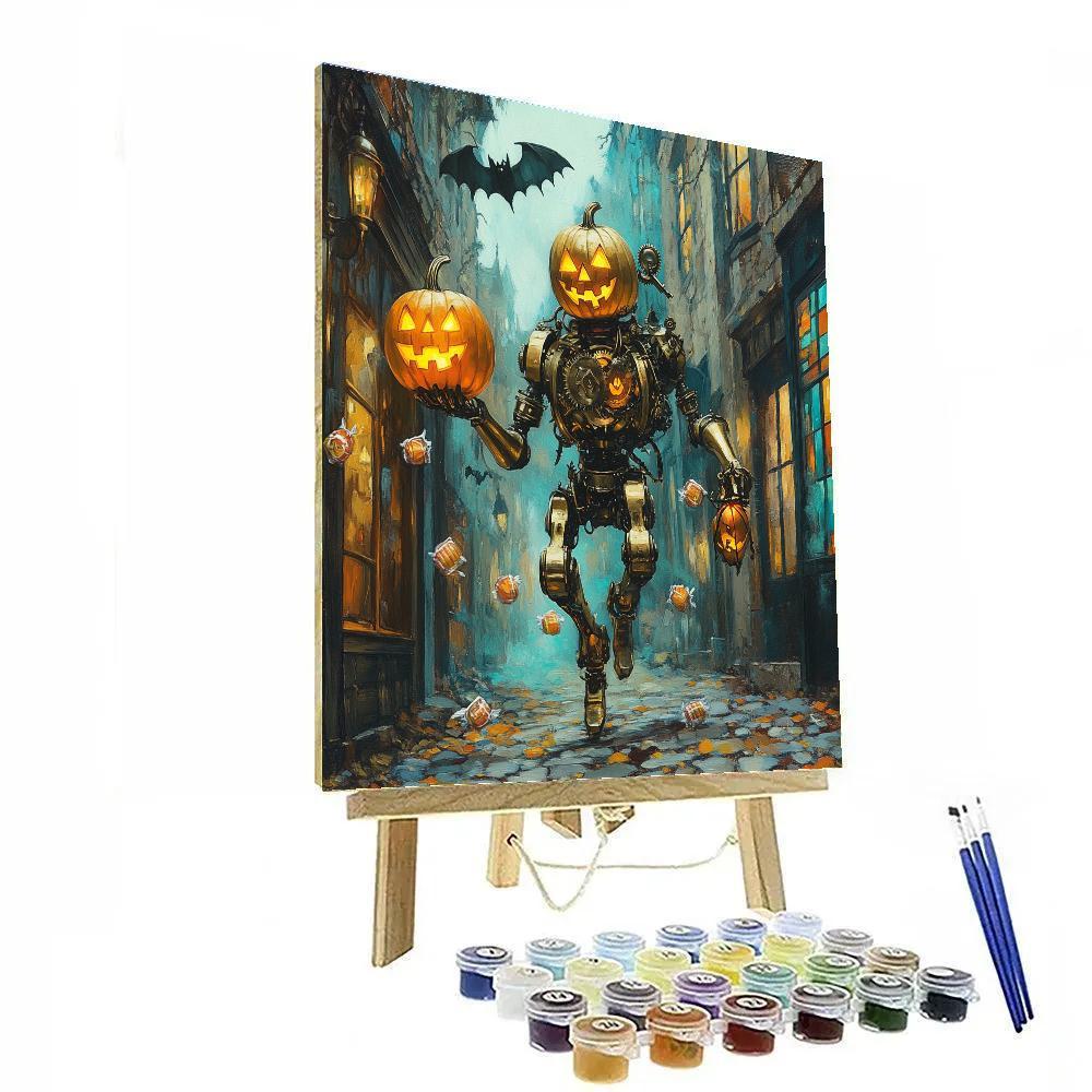 Clockwork Lantern Parade Haunted painting number kit