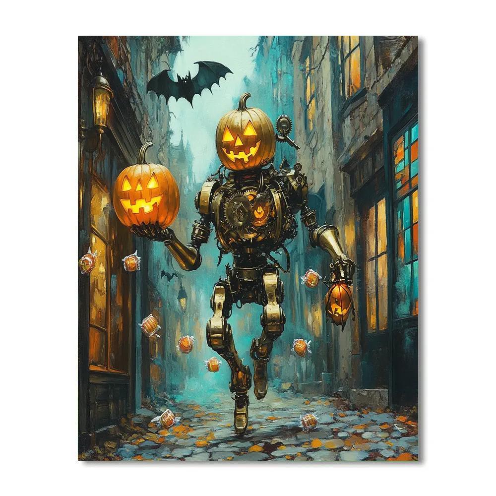 Clockwork Lantern Parade Haunted painting number kit
