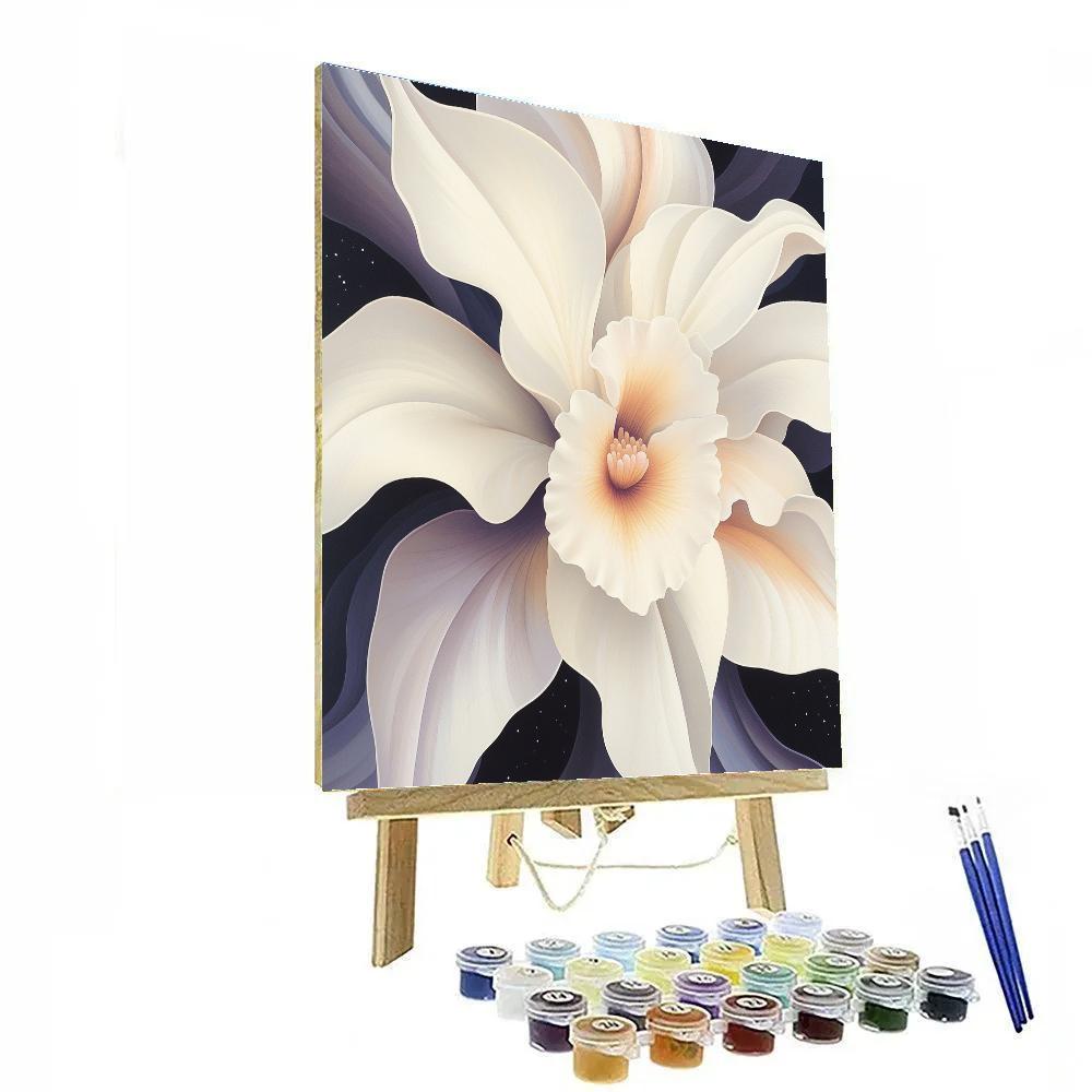 Georgia OKeeffe Inspired Giant Orchid Nebula Numbered painting kits