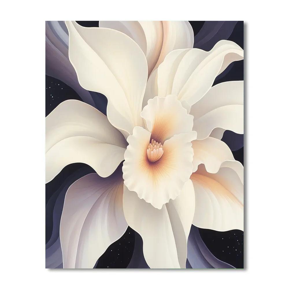 Georgia OKeeffe Inspired Giant Orchid Nebula Numbered painting kits