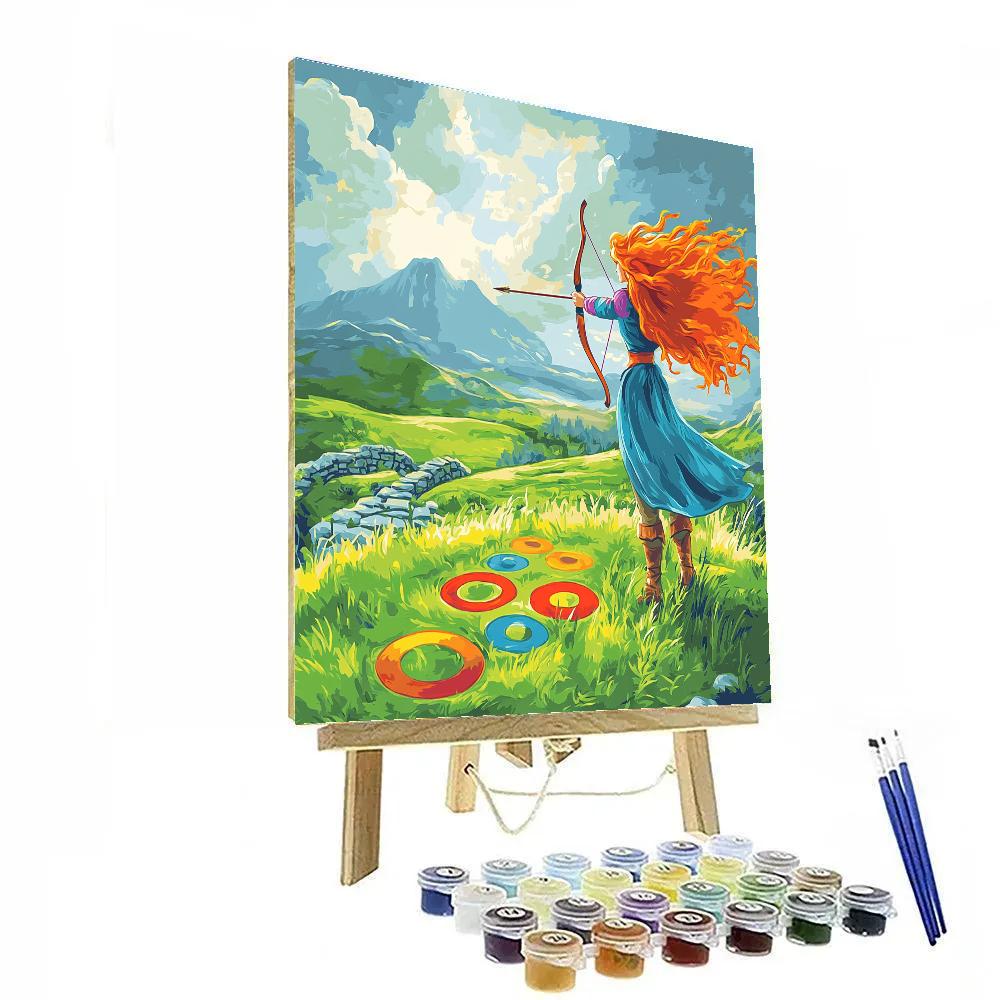 Merida Highland Windy Practice Disney Inspired Paint by numbers kits
