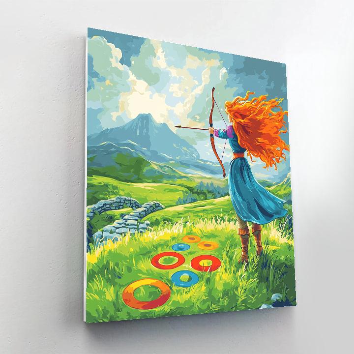 Merida Highland Windy Practice Disney Inspired Paint by numbers kits