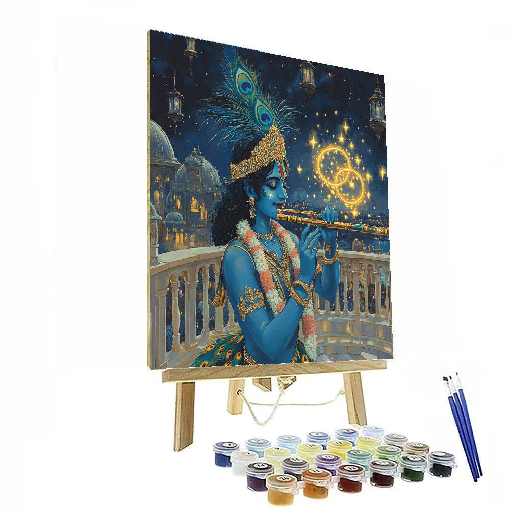 Krishna Conducting The Constellation Ragas paint by number