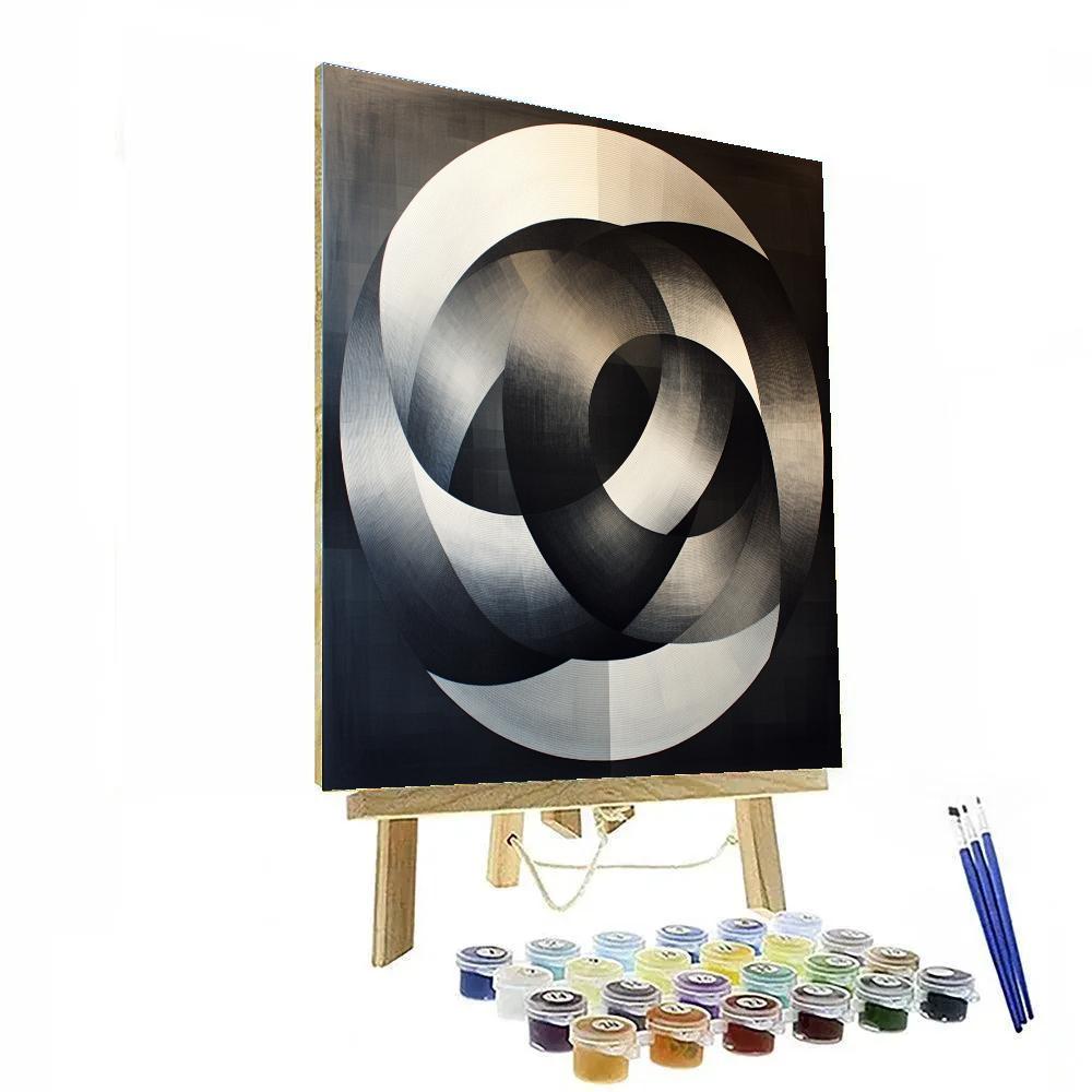 M.C. Escher Inspired Mobius Infinity Lattice Paint by numbers kits