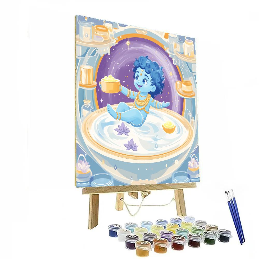Butter Thief In A Zero Gravity Pantry Paint by numbers kits