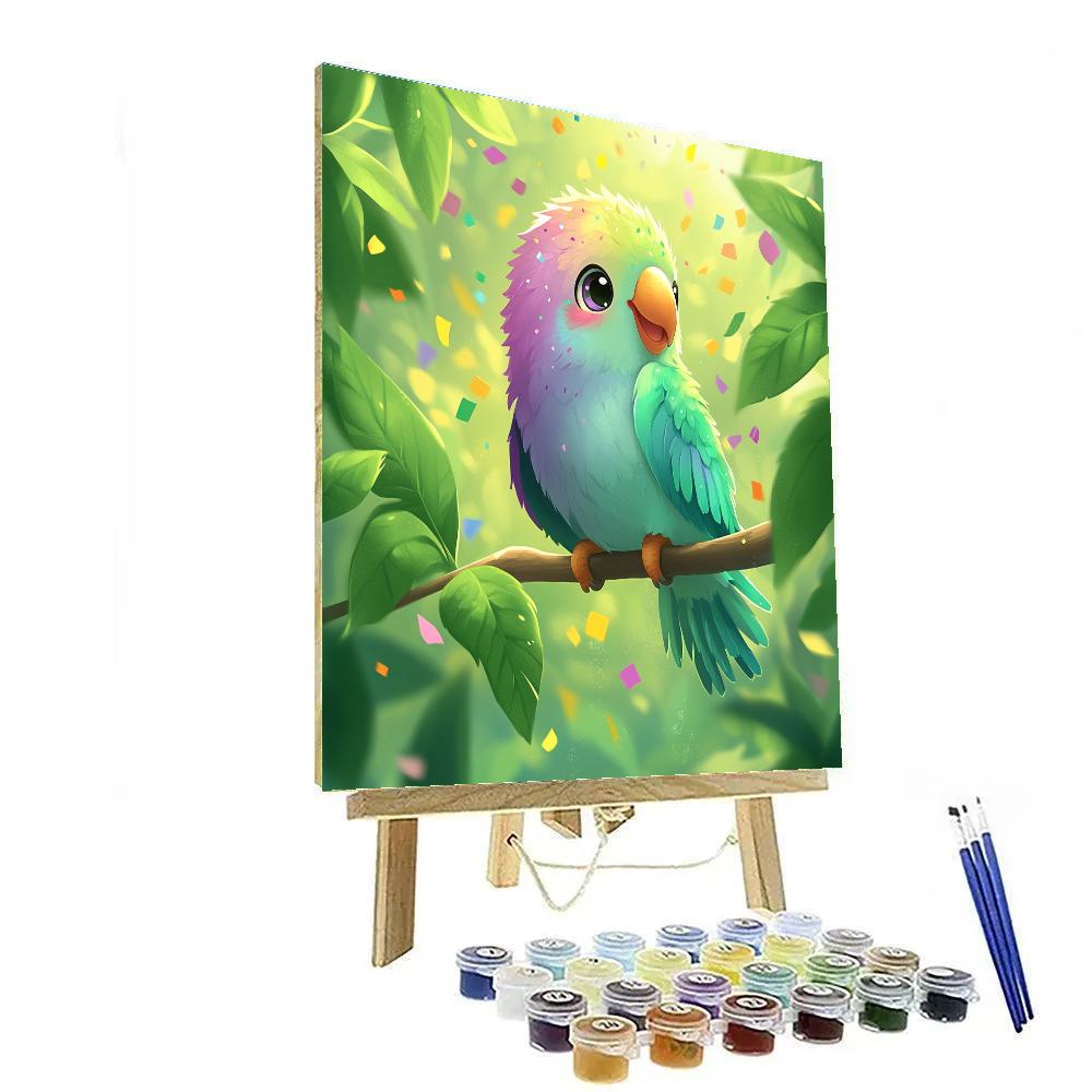 Pascal Chameleon Color Splash Parade Disney Inspired paint by number