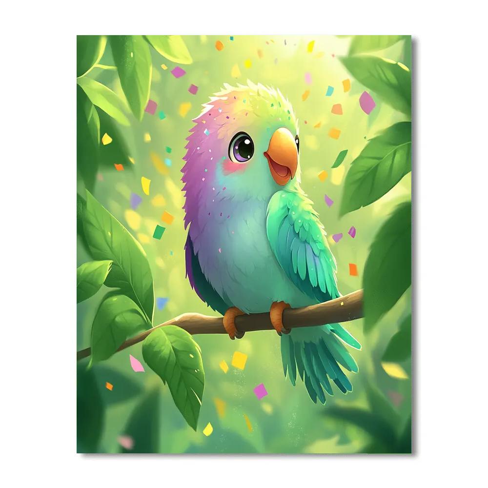 Pascal Chameleon Color Splash Parade Disney Inspired paint by number