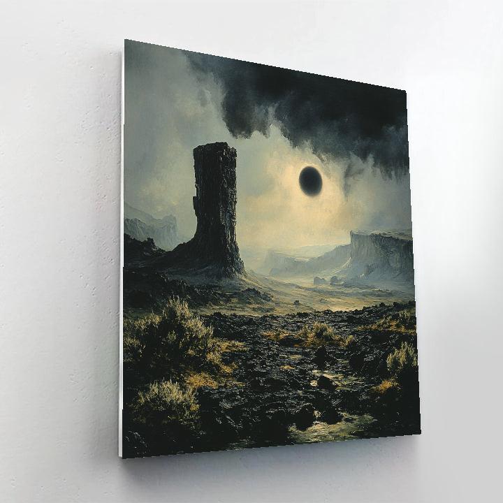 Francisco Goya Inspired Eclipse Over Basalt Moor Numbered painting kits