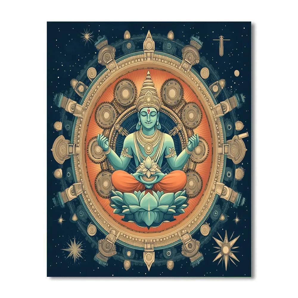 Clockwork Creation Mandala Brahma Paint by numbers art