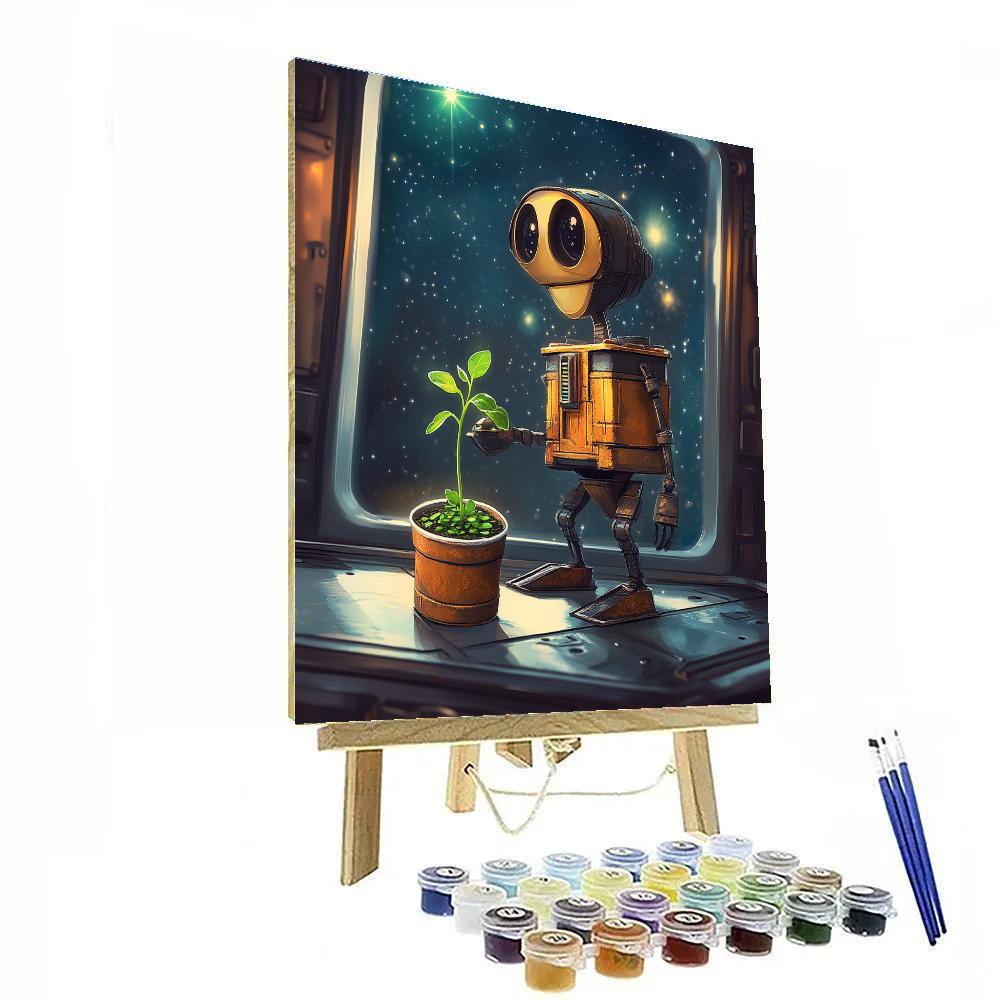 WALL E Space Garden Sprout Disney Inspired Paint by numbers kits