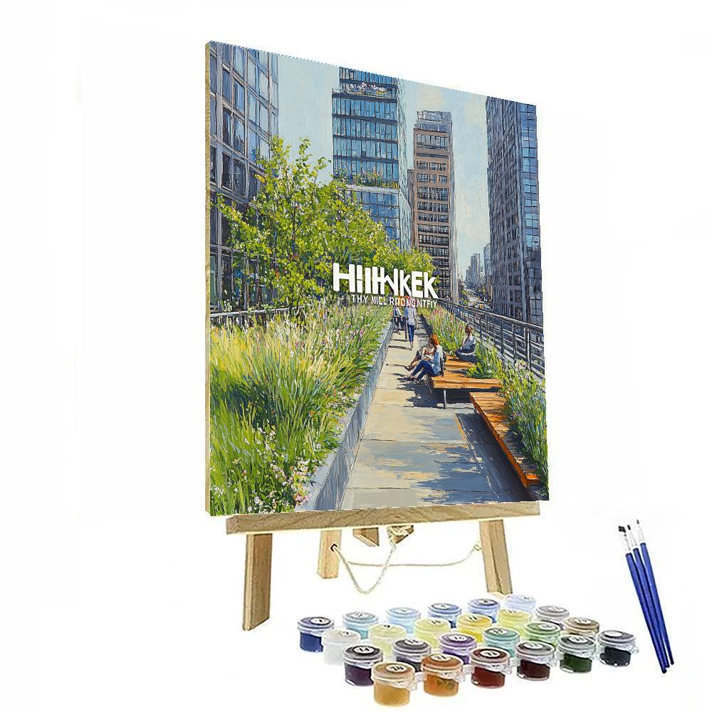 Windy Viewpoint At The High Line New York City United States Painting by numbers kit
