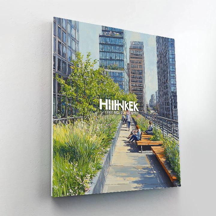 Windy Viewpoint At The High Line New York City United States Painting by numbers kit