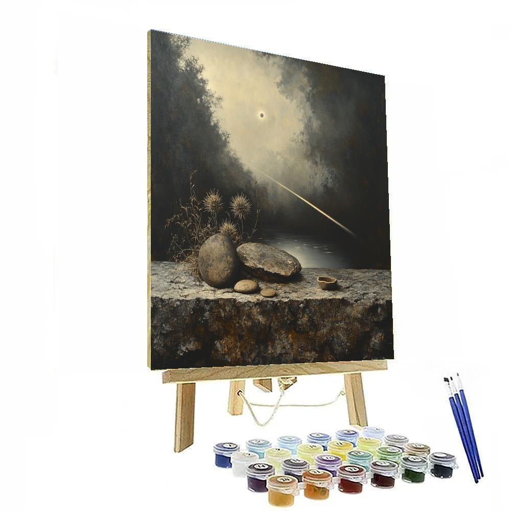 Francisco Goya Inspired Cometlight Still Life Of River Stones Paint by numbers kits