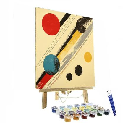 Wassily Kandinsky Inspired Abstract Solar System Symphony paint by number