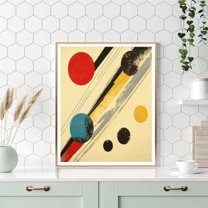 Wassily Kandinsky Inspired Abstract Solar System Symphony paint by number