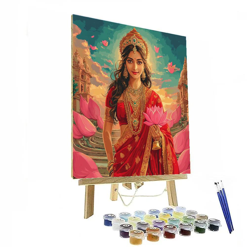 Parvati On The Celestial Lotus Stairway paint by numbers