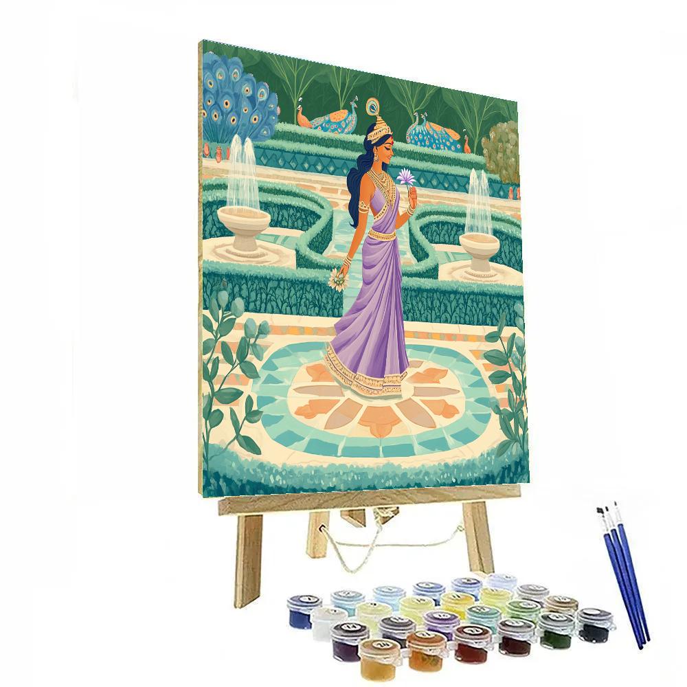 Parvati In The Garden Of Sacred Patterns Painting by numbers kit